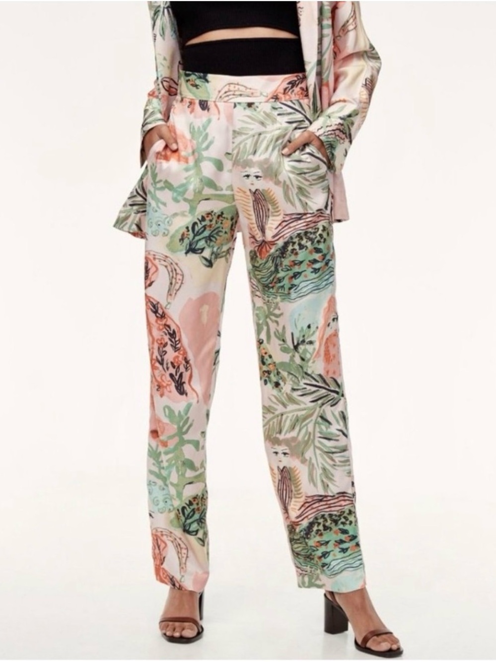 Aritzia/Wilfred Botanical Wide-Leg Pants